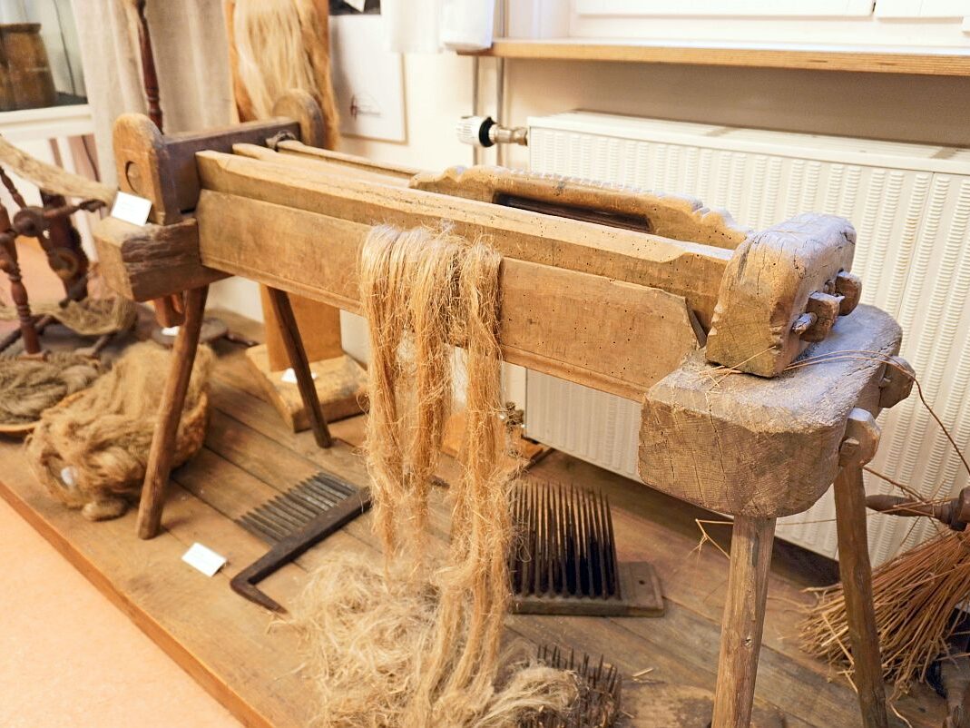 Flachsverarbeitung Flachsbrecher