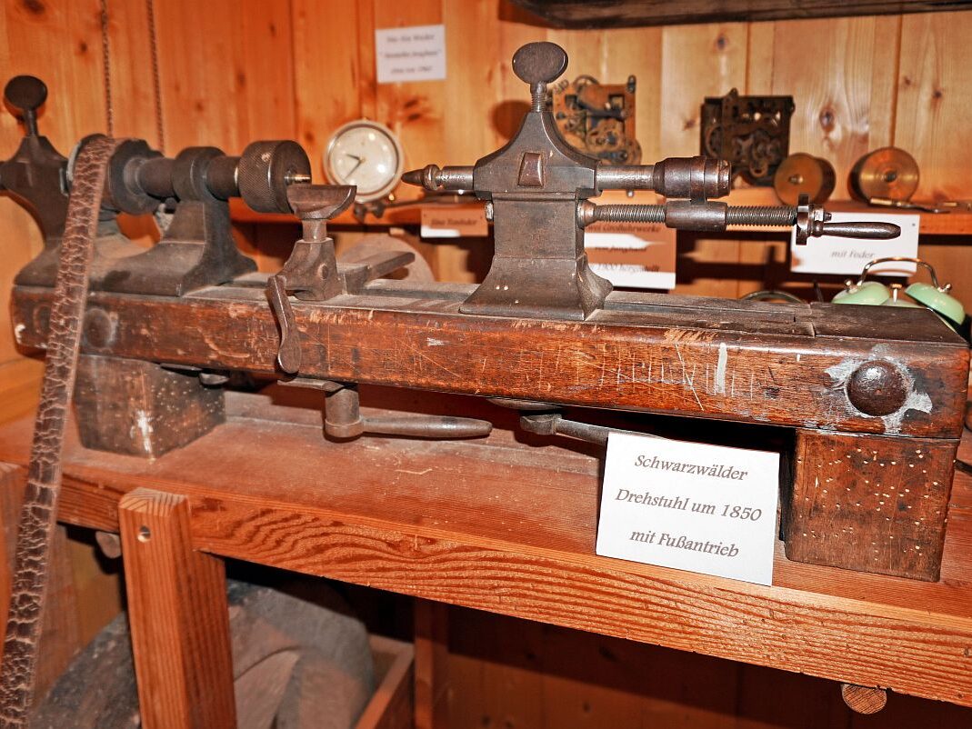 Uhrenmacherwerkstatt Drehbank