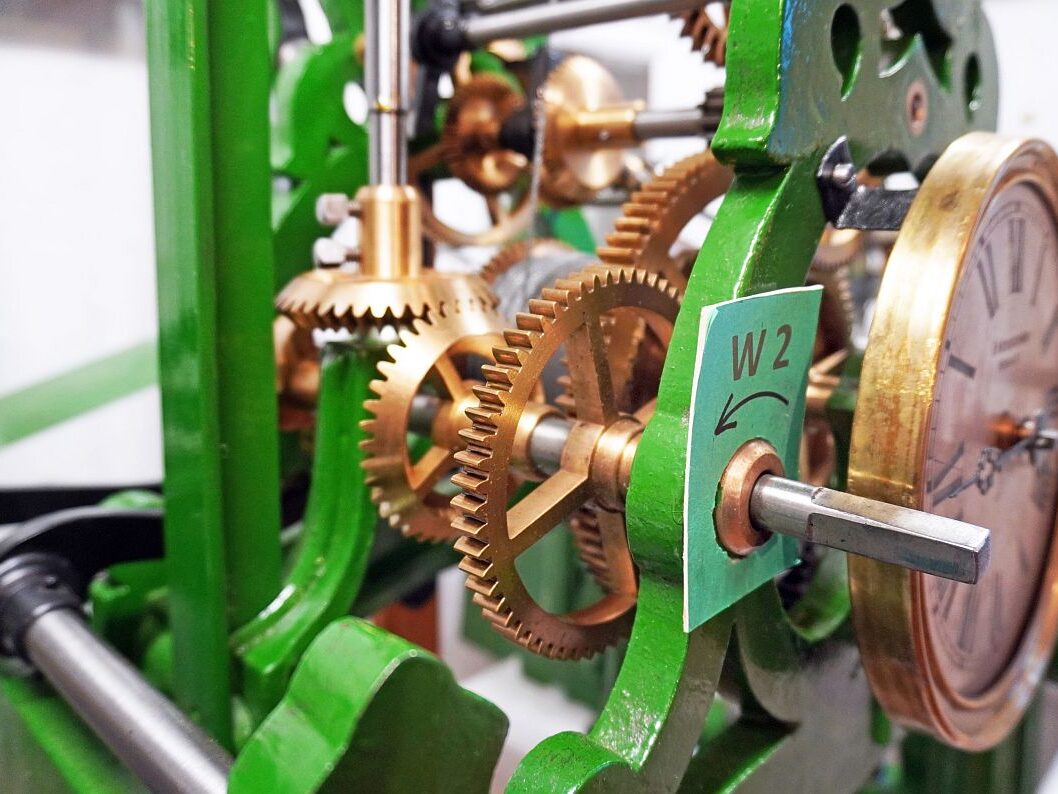 Uhrenmacherwerkstatt Turmuhrwerk