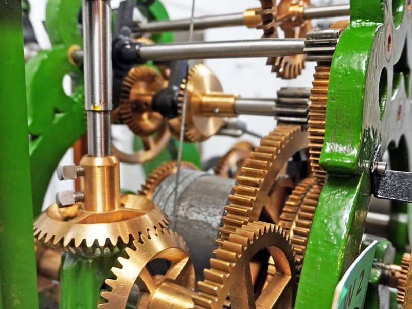 Uhrenmacherwerkstatt Turmuhrwerk