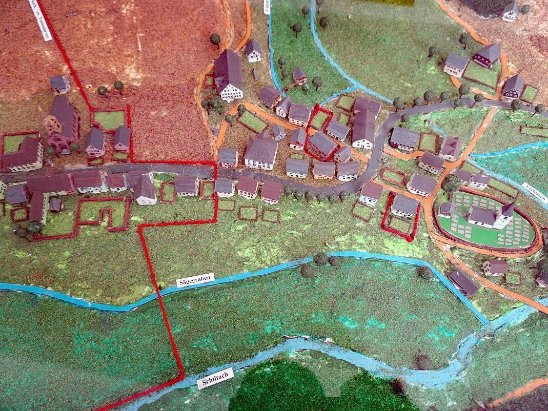 Dorfmodell Tennenbronn 1900