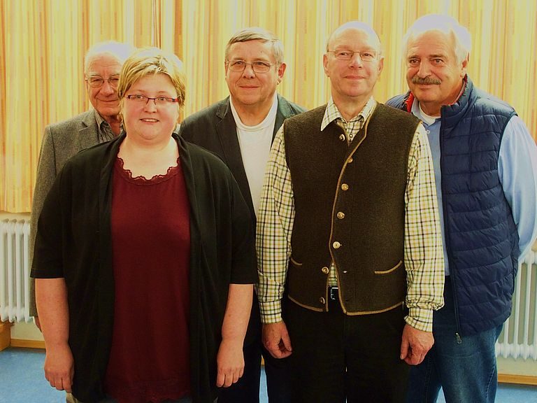 Die Referenten: Fritz Grießhaber, Tanja Witkowski, Fred Jürgen Becker und Günter Buchholz sowie Moderator Gerhard Dein