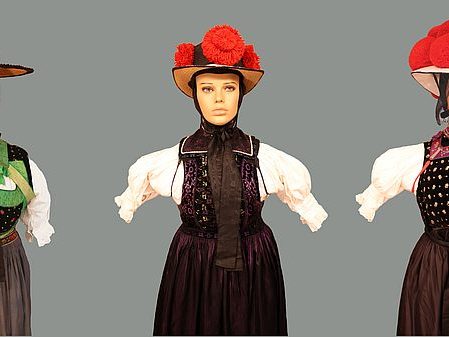 Die Trachten aus Lehengericht, evangelisch Tennenbronn und Gutach (Reichenbach) Bild: Martin Grießhaber