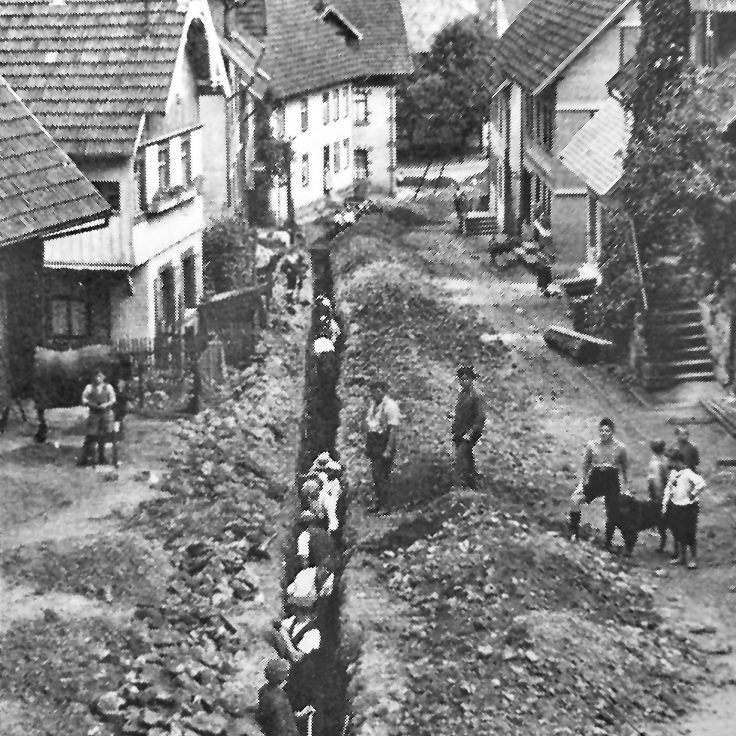 Plakat Wasserleitung 1928 1