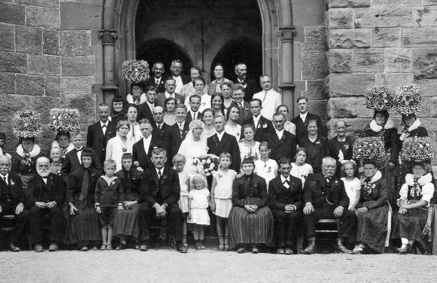 1928 Hochzeit Marie Wilhelm Jaeckle Flaschner Beschnitt