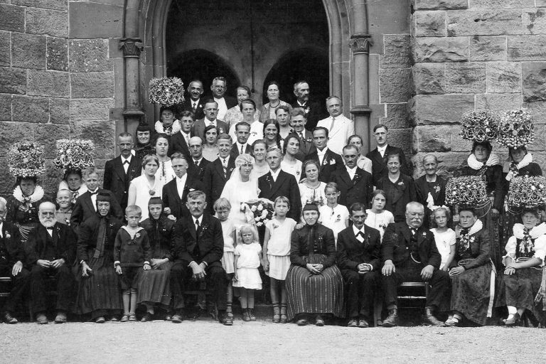 1928 Hochzeit Marie Wilhelm Jaeckle Flaschner Beschnitt