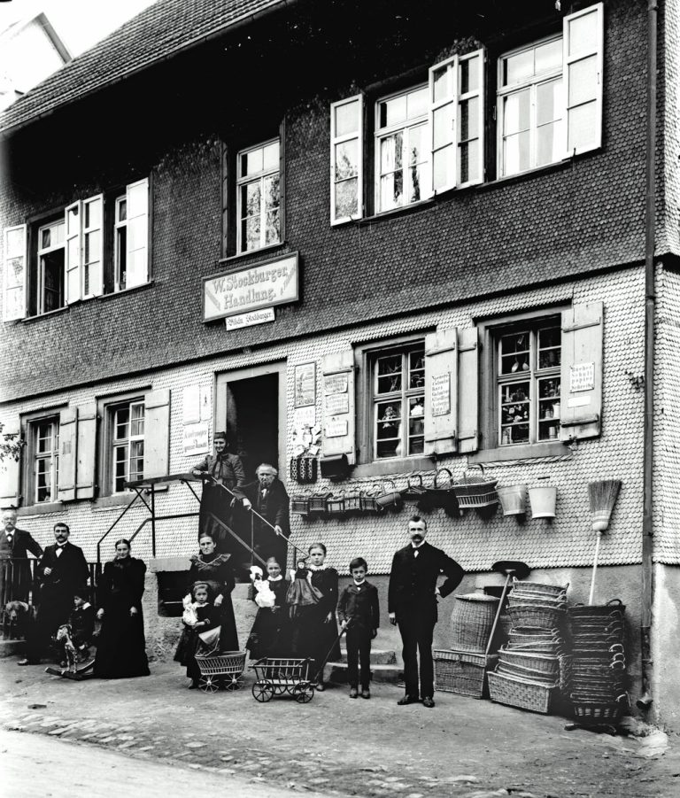1910 AR Es Schwitzerles Haus StGeorgen Bahnhofstrasse62 Handlung WilhelmStockburger Gekauft 1920vonTB A2 1200