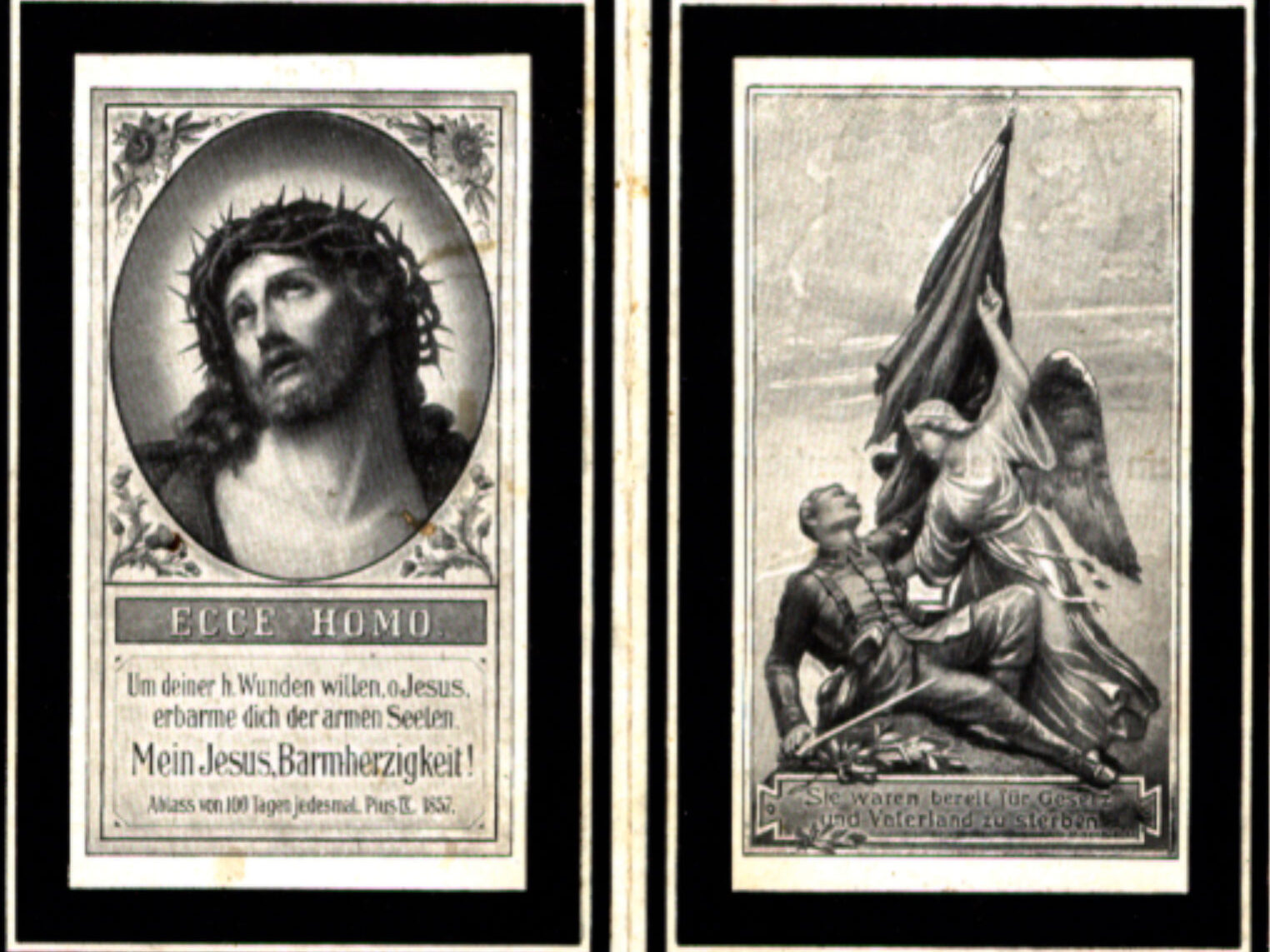 1916 Kriegsopfer PeterNagel Rückseite