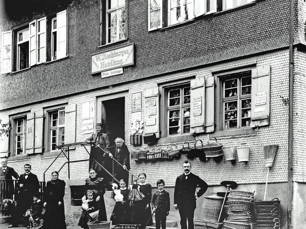 1910 AR Es Schwitzerles Haus StGeorgen Bahnhofstrasse62 Handlung WilhelmStockburger Gekauft 1920vonTB A2 bearb