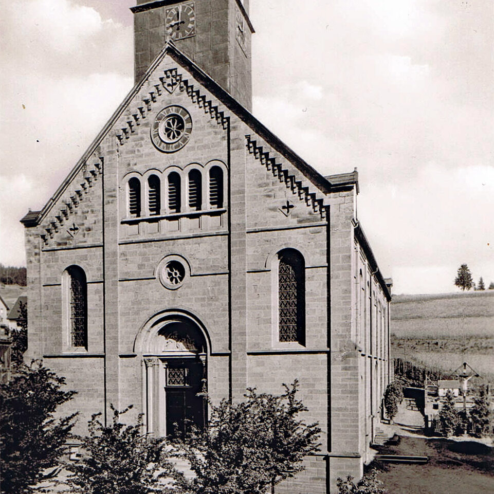 1950 K Katholische Kirche Postkarte