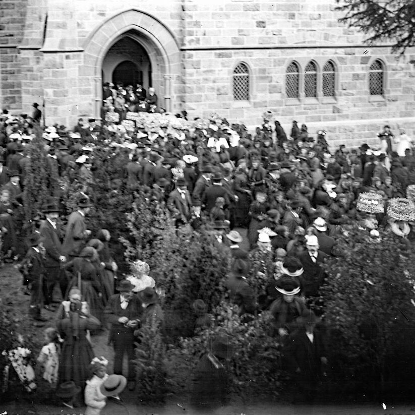 12081 K Einweihung neue evg Kirche 1903 Evg Pfarramt A1 1200