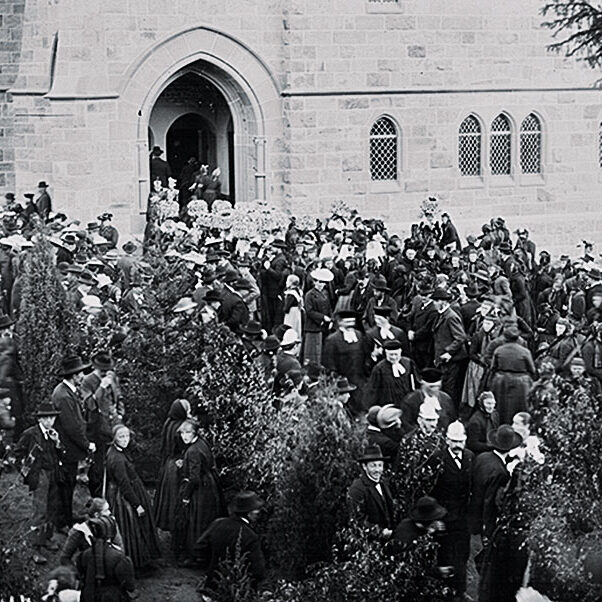 210 12080 K Einweihung neue evg Kirche 1903 Evg Pfarramt Randspalte