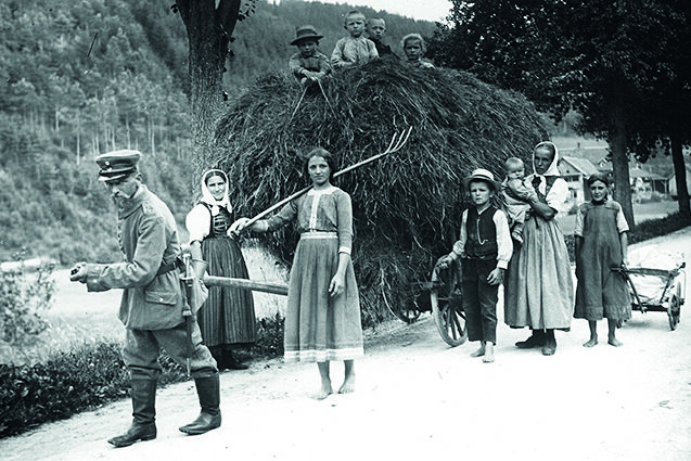 152 A 029 Heuernte Adelbert Martin 1. Weltkrieg Randspalte