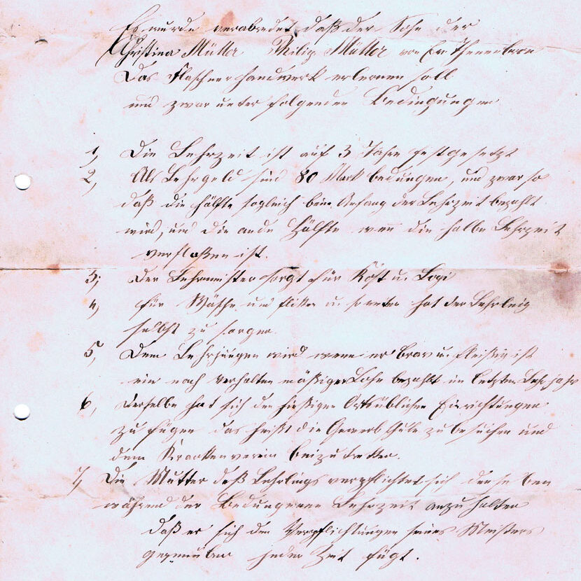 Lehrvertrag Philip Jäckles Flaschner