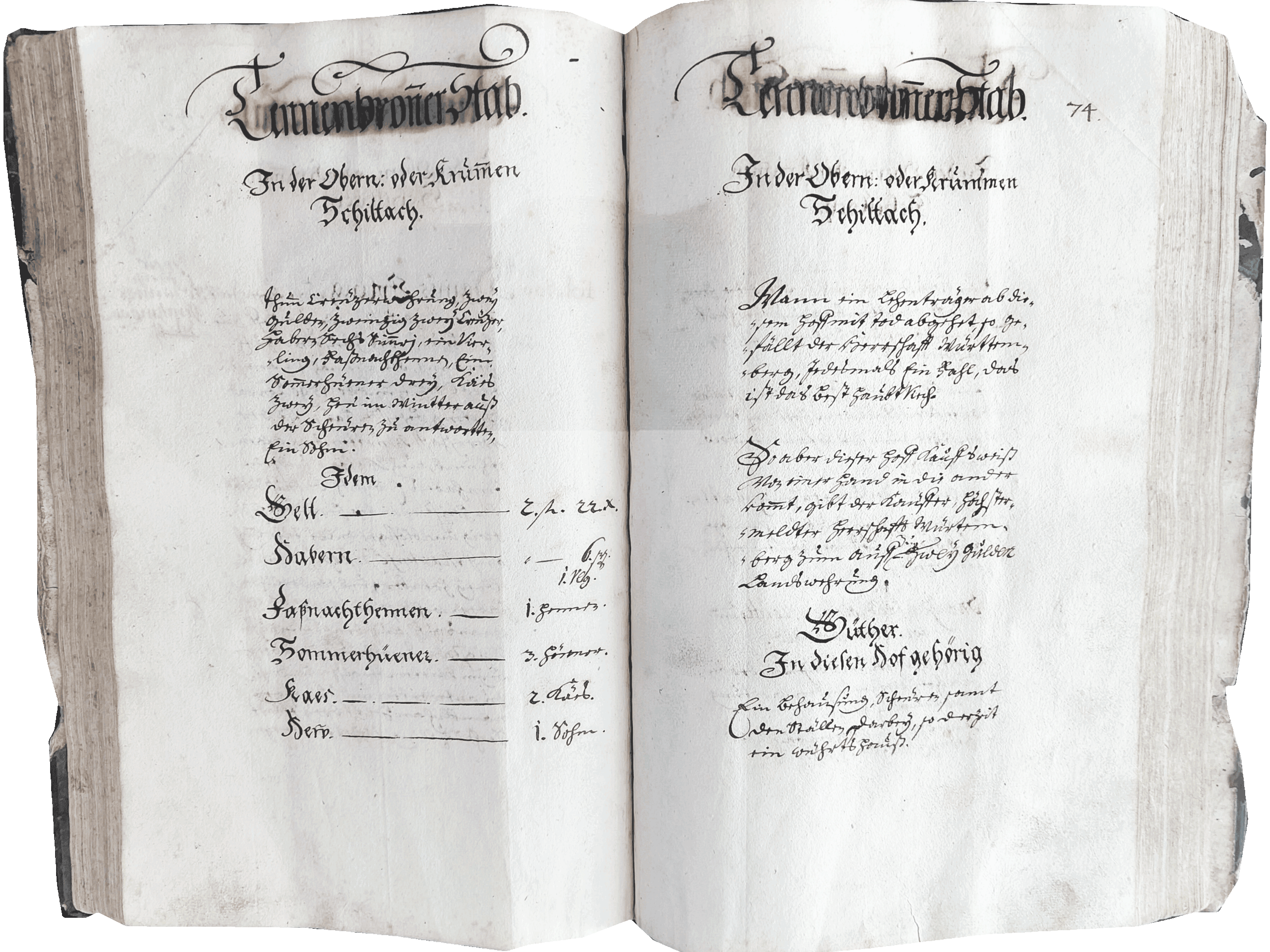 Lagerbuch transparent